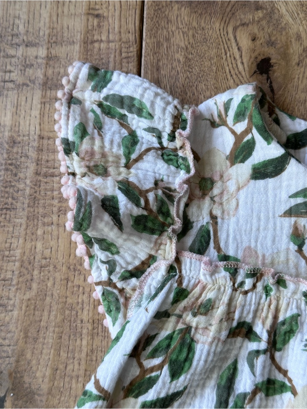 Mud Pie Magnolia Pom Pom Dress size 5T - Picture 5 of 10